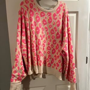 Giltzy girl Neon leopard sweater